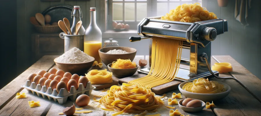 Frische Pasta mit der Nudelmaschine: Rezepte fuer Tagliatelle, Fettuccine & Lasagne