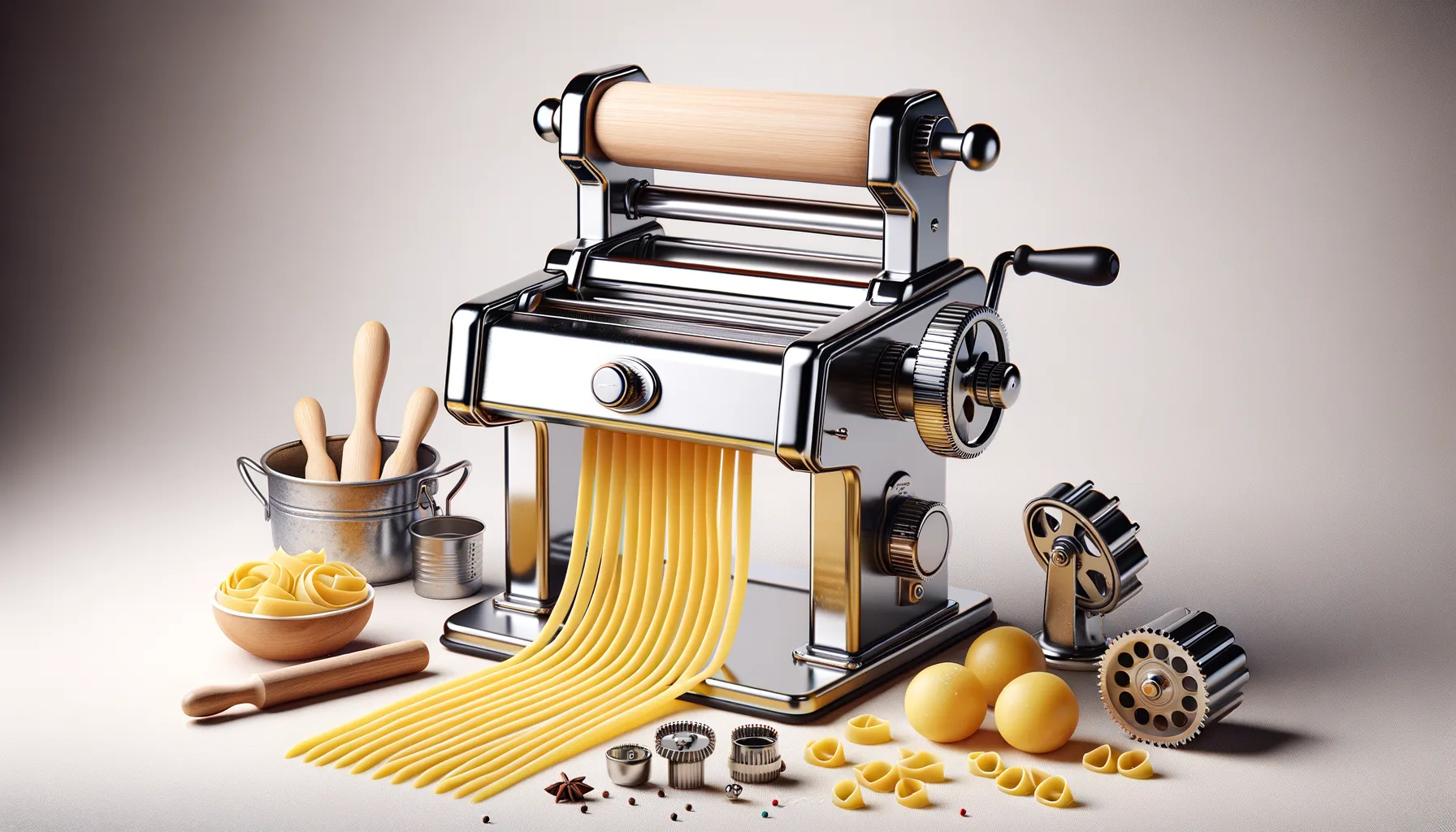 Nudelmaschine Teigrolle vs. Walzen: Zubehoer fuer den perfekten Nudelteig