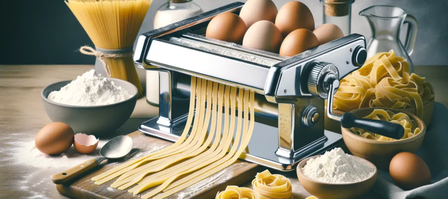 Tagliatelle selber machen mit der Nudelmaschine: Klassisches Eiernudel-Rezept